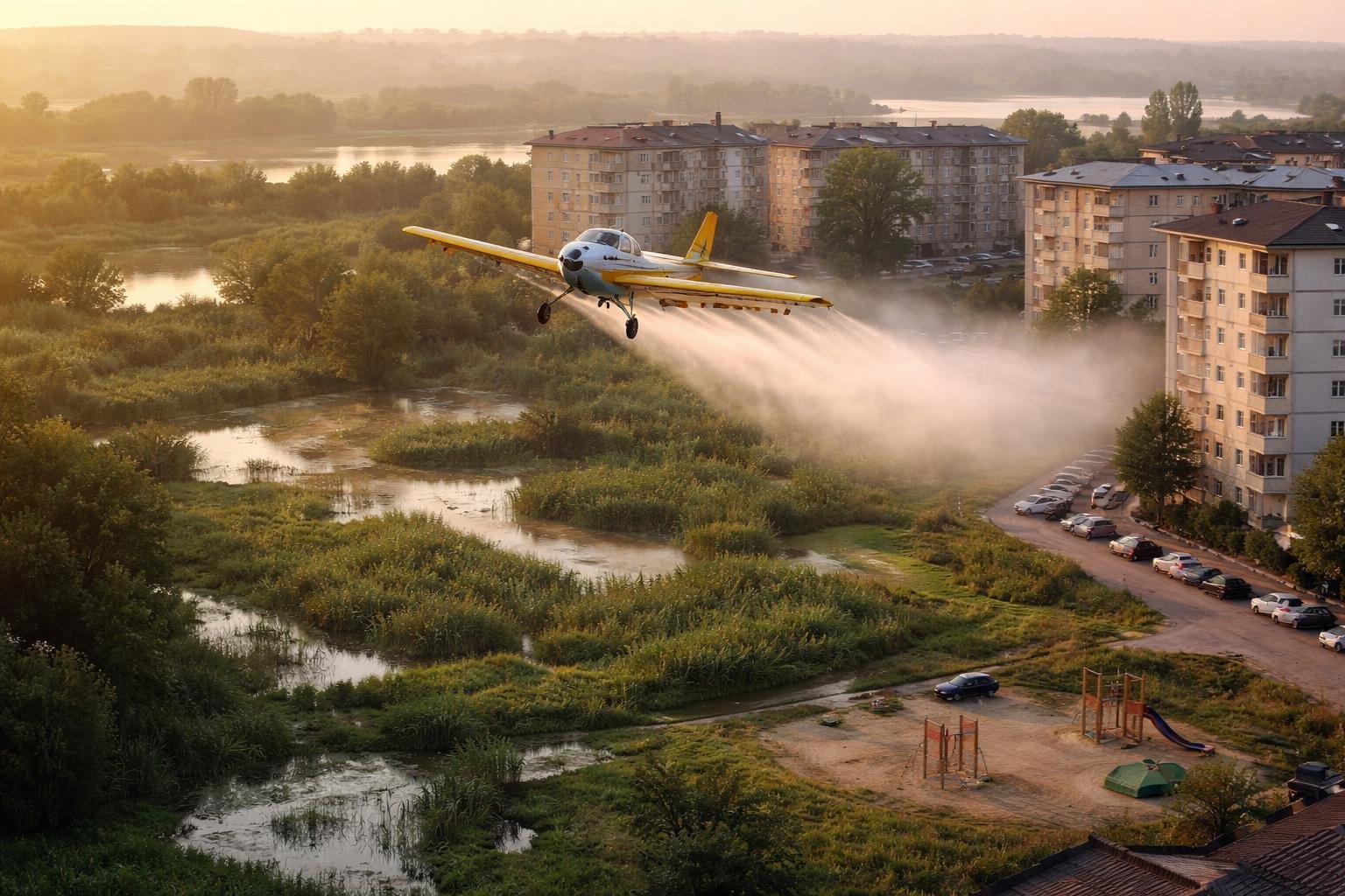 Primăria Bacău reia tratamentele avio împotriva țânțarilor: ce soluție a fost adoptată