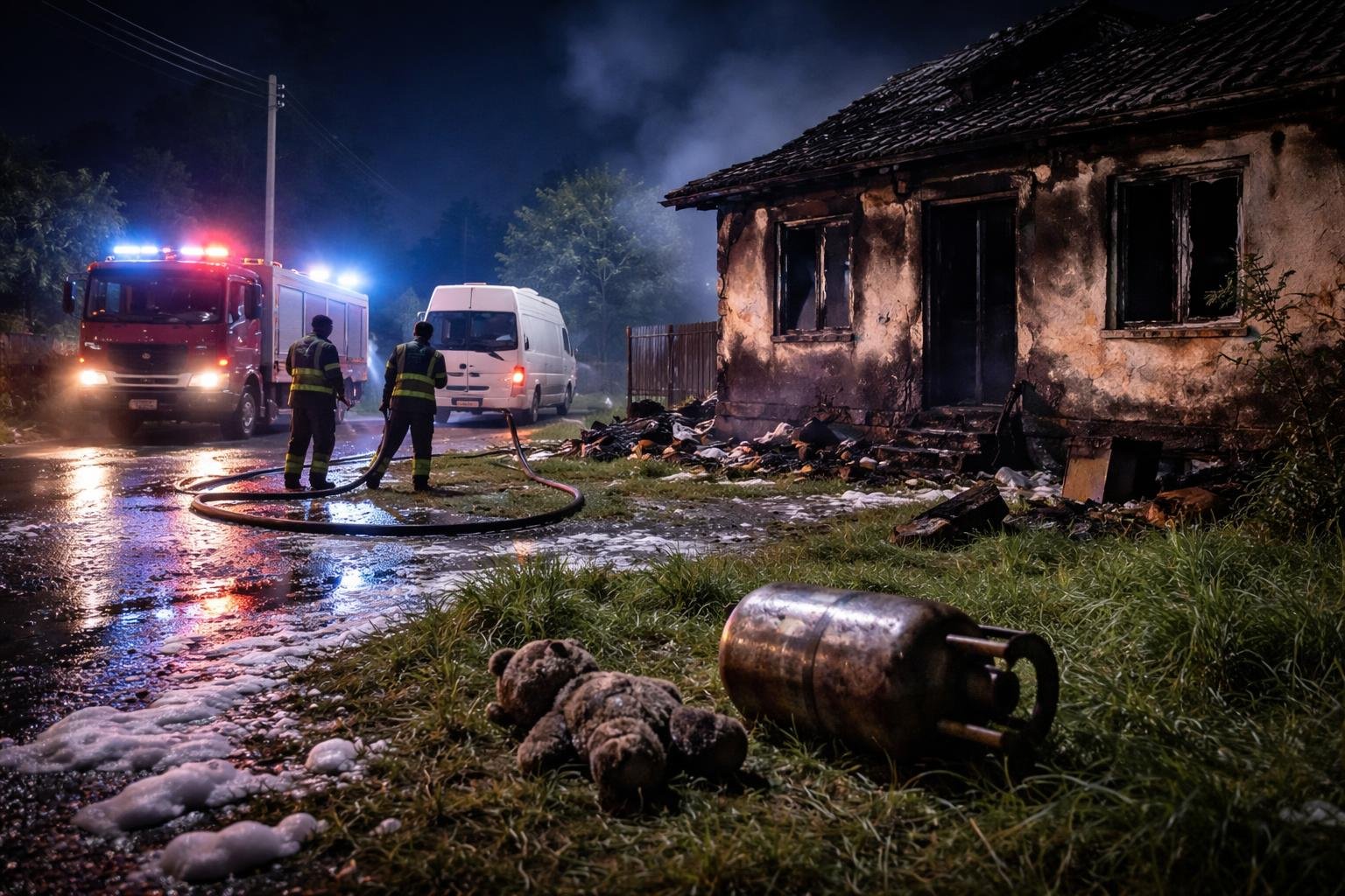 Explozie de butelie în Filipeni: copil transferat la București, starea victimelor rămâne în evaluare